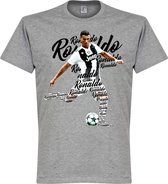 Ronaldo Juventus Script T-Shirt - Grijs - M