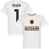 Duitsland Neuer 1 Team T-Shirt - Wit - M