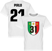 Juventus 31 Campione T-Shirt + Pirlo 21 - XS