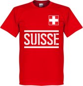 Zwitserland Team T-Shirt - Rood - XXL