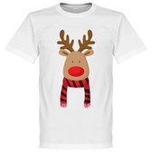 Reindeer Supporter T-Shirt - Rood/Zwart - 3XL