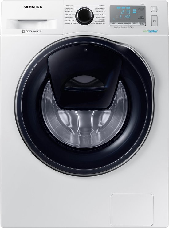 telefoon krans Concessie Samsung WW80K6405QW/EN - EcoBubble - Wasmachine | bol.com