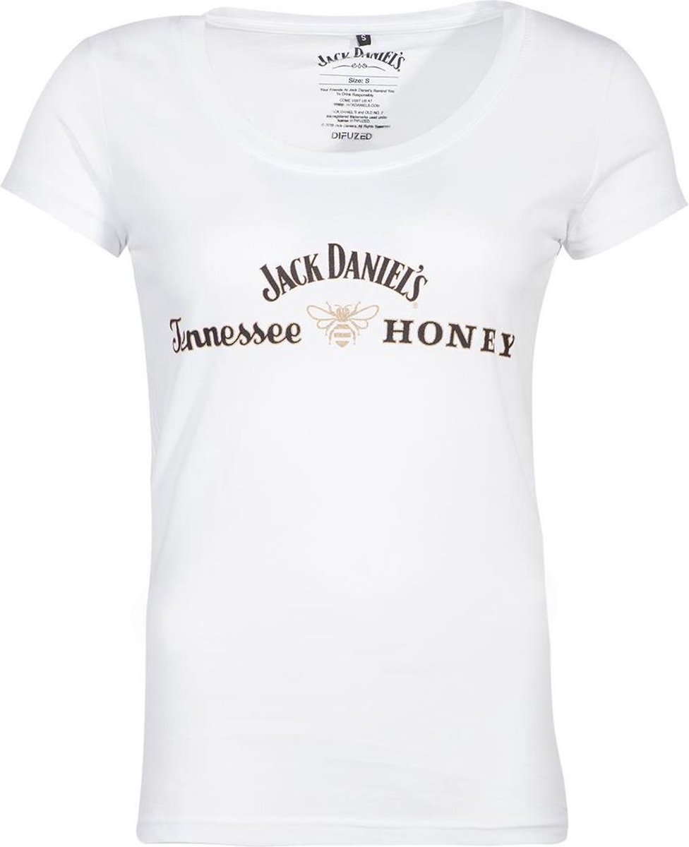 Jack Daniels Tshirt Femme -S- JD Honey Logo Blanc | bol.com