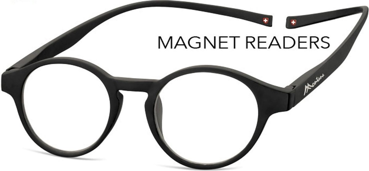 Montana MR60 Leesbril met magneetsluiting +2.50 Zwart
