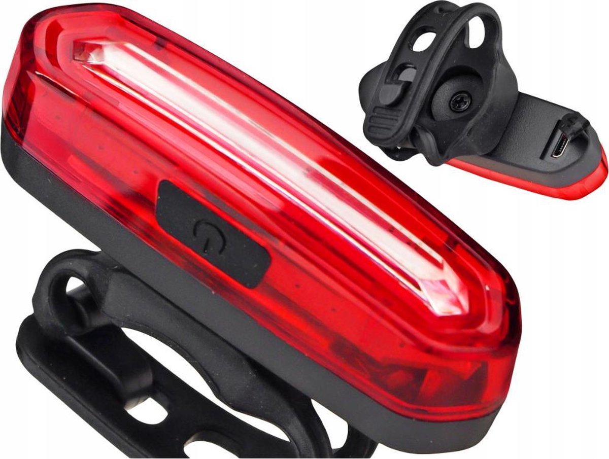 Fietslamp Rood - oplaadbaar - Extra helder