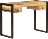 Computer bureau Mango Hout (Incl organizer) 110x50x77 cm - Computerbureau - Werktafel - Schrijftafel - Tekentafel