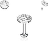 Traguspiercing tree of life 6 mm