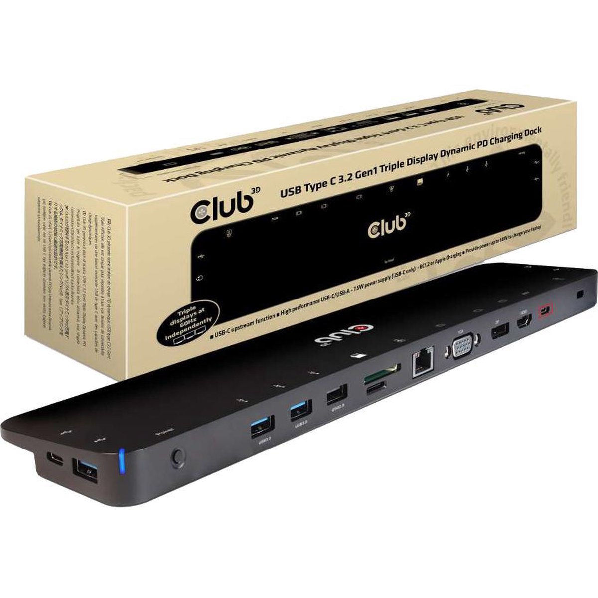 club3D CSV-1564 USB-C laptopdockingstation Geschikt voor merk: Universeel