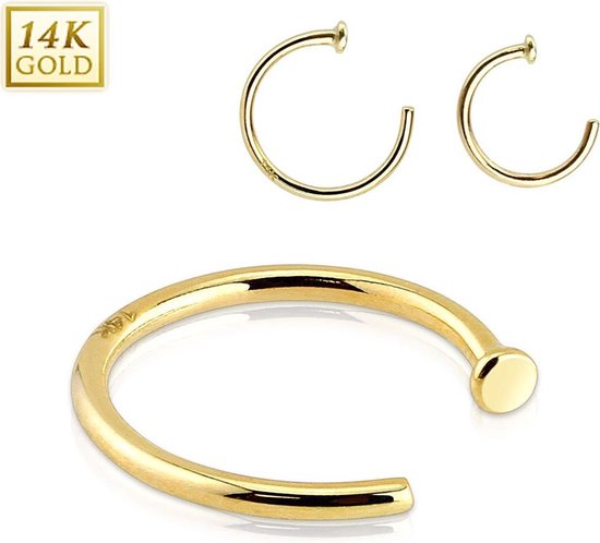 14K Gouden Neusring - 10 mm