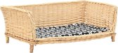 Hondenbedje (incl Hondentouw) met Kussen Beige 90x54x35cm - Hondenmand - Hondenkussen - Dierenmand