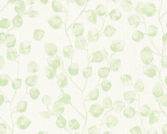 FIJNE BLADEREN | Botanisch groen wit Création Blooming | bol.com