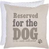 MadDeco - Kussenhoes - Reserved for the dog -