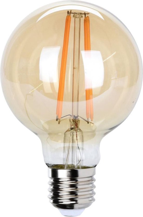 sterk type Leerling LED Lamp Amber Dimbaar - E27 | bol.com