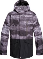Quiksilver Mission Heren Ski jas - Black Matte Painting - Maat S
