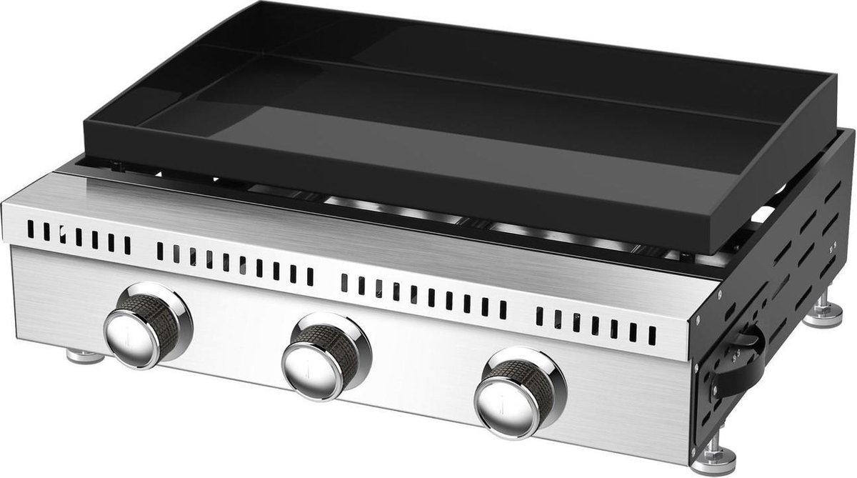 | EL Fuego Gasgrill Plancha Fargo III Barbecue 3 Plancha op gas 4 banders Porthos 10 kW, barbecue