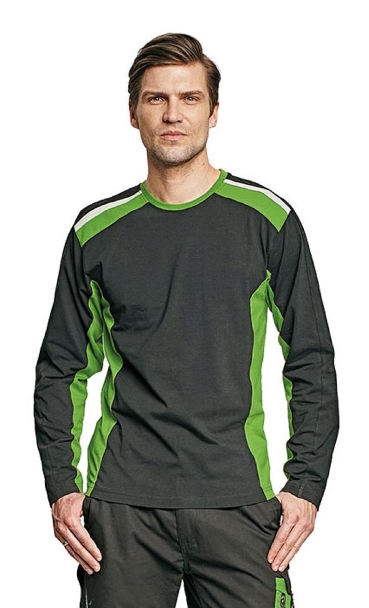 T-shirt Allyn longsleeve zwart/groen maat M