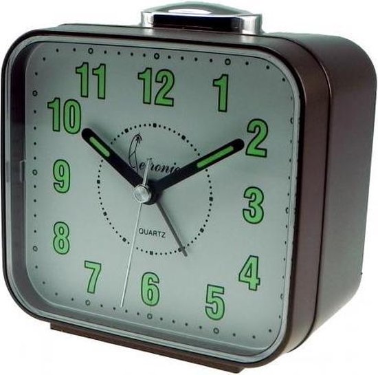 Wekker BELL ALARM METAL BROWN