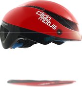 CADOMOTUS Omega Aero Helm | Professionele Aerodynamische Helm |  Schaatshelm | Fietshelm | Triathlonhelm | Ultra Licht & Lage weerstand | Voor Volwassenen | Maat L (58 - 61 cm) Gri