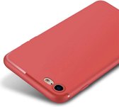 Luxe Back cover voor Apple iPhone 6 - iPhone 6s - Rood - TPU Case - Siliconen Hoesje