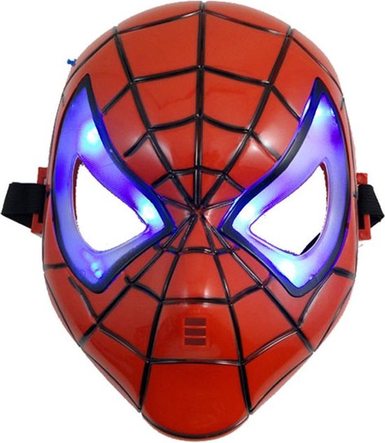 Marvel Spiderman masker - Verkleedmasker met led licht - kinderen | bol.com
