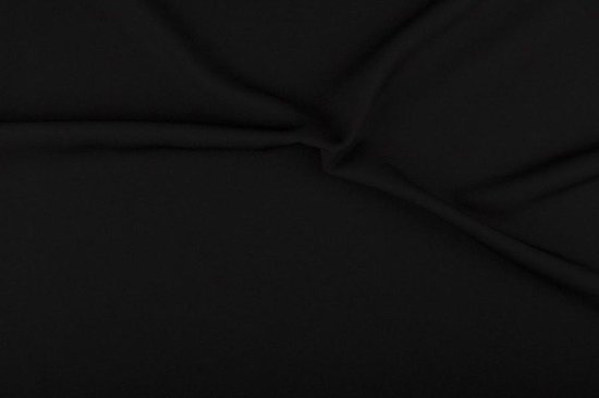 Texture/Polyester stof - Zwart - 10 meter