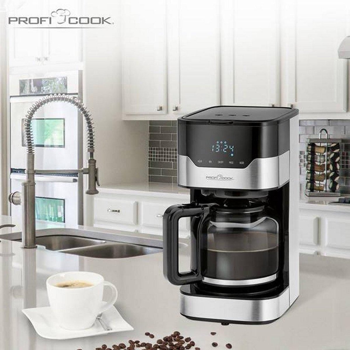 Proficook Koffiezetapparaat | voor 12-14 kopjes koffie 501169