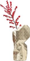Tiny Miracles - Duurzame Design Vaas - Paper Vase Cover - Gold - Large
