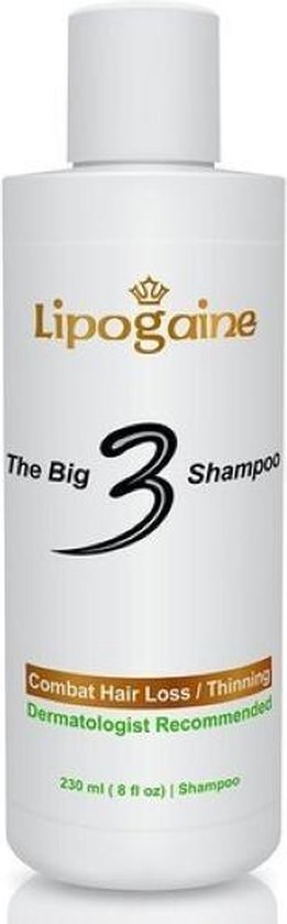 Lipogaine The Big 3 Shampoo Combat hair Loss