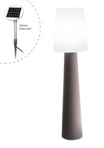 8 seasons No. 1 - Design Lamp Staand - H160cm. - Tuinverlichting - Zonne-energie/Solar - Led - Taupe