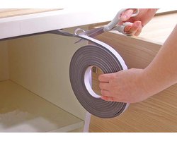 Anti- geluid band - GRIJS- witte zelfklevende weerstrips - geluidsisloatie - tochtstrips - anti water wind en geluid - schuim afdichtingsband - afdichting - tochtband - afdichtband - raam afdicht - Binnenhuis