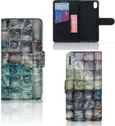 Wallet Case met Pasjes Xiaomi Redmi 7A Spijkerbroeken