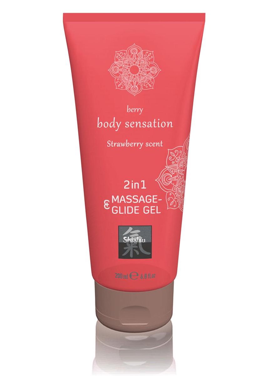 Goedkoopste Shiatsu Massage- & Glide Gel 2 In 1 - Aardbei
