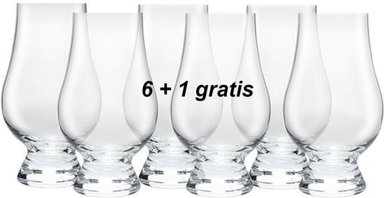 Glencairn Whisky Glazen - 7 stuks (1 GRATIS) - Kristal - 190ml 6 PLUS 1 GRATIS - Glencairn