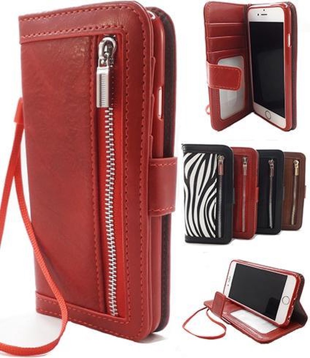 Samsung Galaxy A40 Rode Wallet / Book Case / Boekhoesje/ Telefoonhoesje /  Hoesje met... | bol.com