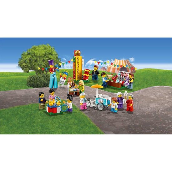 LEGO City Ensemble de figurines - La fête foraine 60234 – Kit de construction (183 pièces)