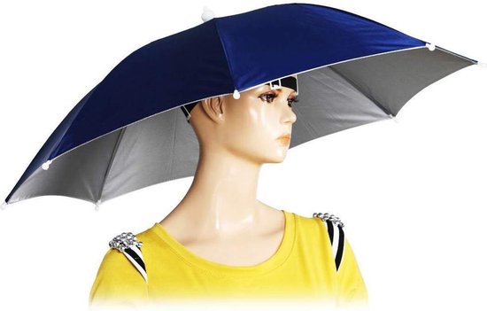 agentschap Transparant Doe mijn best YONO Hoofdparaplu - Hoofdparasol tegen Regen en Zon / UV Bescherming –  Hoofd Paraplu... | bol.com