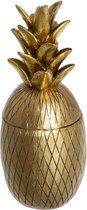 Decoratief Opbergpot Ananas - Goud - H24