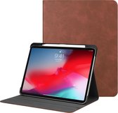 Apple iPad Pro 11 (2018) hoes - PU Leer Folio Book Case - Bruin