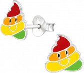 Little Bijoux oorknopje-poo emoji colors
