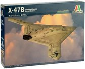 1:72 Italeri 1421 X-47B Unmanned Combat Aircraft System Plastic Modelbouwpakket