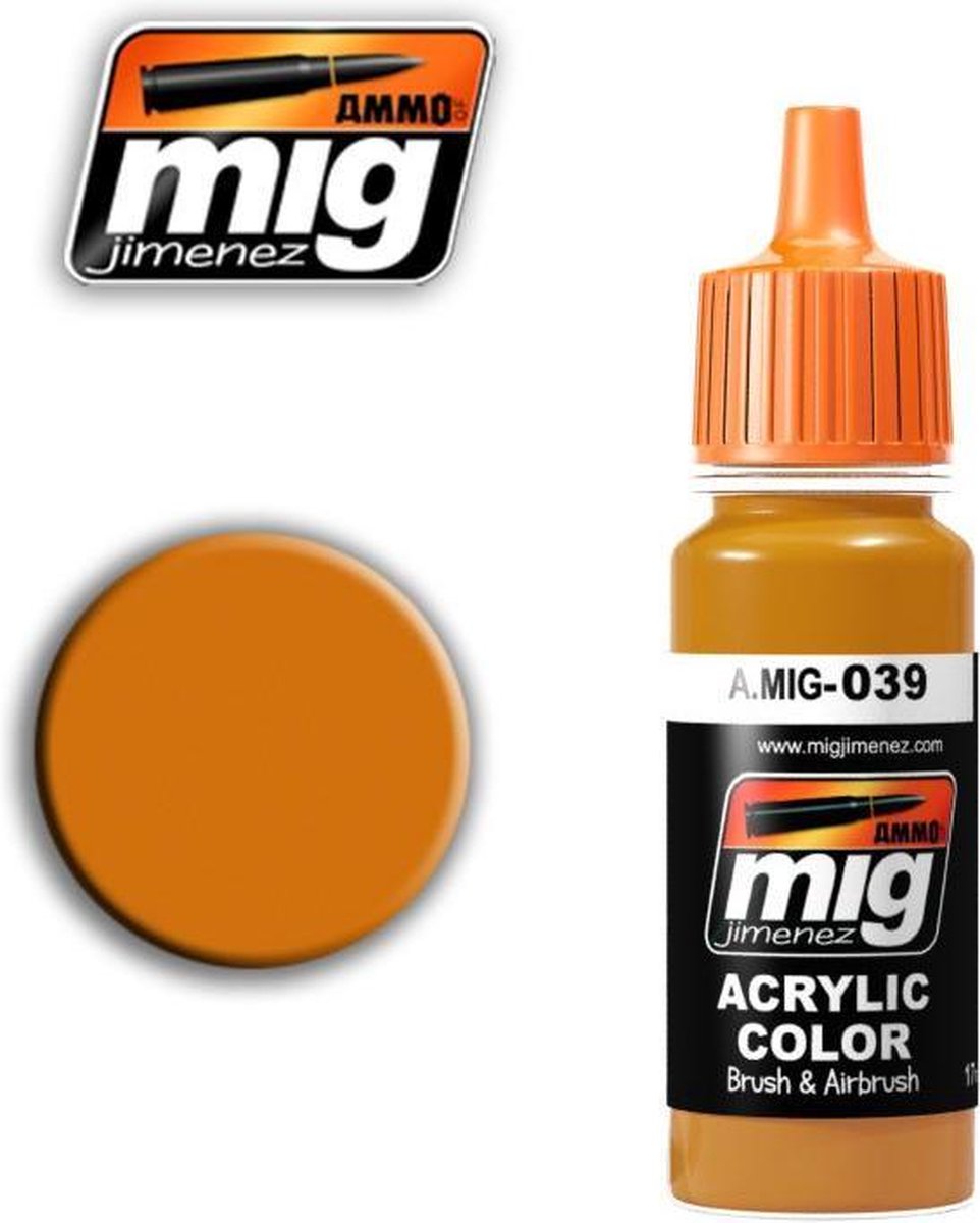 AMMO MIG 0039 Light Rust - Acryl Verf flesje