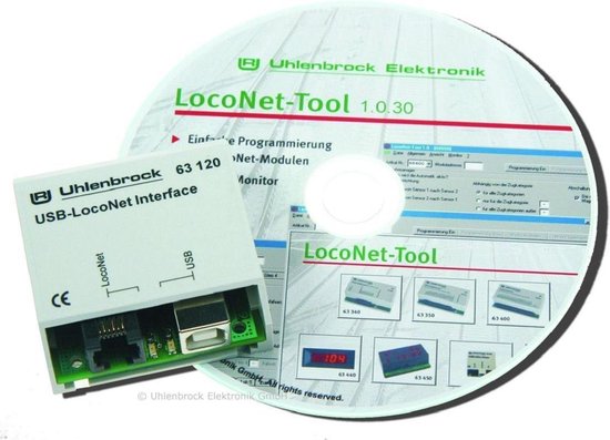 Foto: Uhlenbrock usb loconet interface uh63120 modelbouwsets hobbybouwspeelgoed voor kinderen modelverf en accessoires