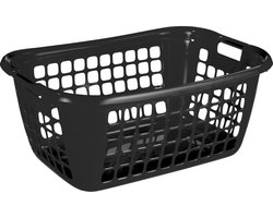 Sunware Basic wasmand 60L - 65x45x27 cm - Zwart