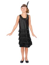 PALAMON - Zwart Charleston kostuum voor meisjes - 110 (3-5 jaar)
