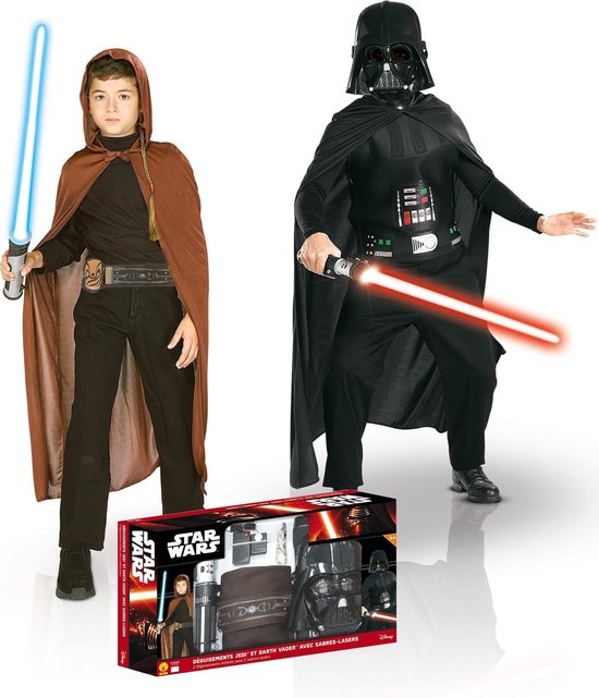 Pack Jedi + Darth Vader kostuum voor kinderen - Star Wars� -  Verkleedkleding - 128-140 | bol.com