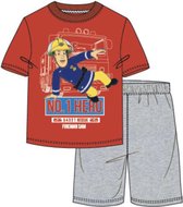 Brandweerman sam pyjama - korte mouw - maat 116 / 6 jaar