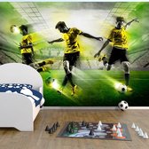 Fotobehang - Laten we spelen ! , Voetbal, premium print vliesbehang