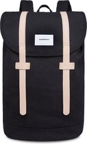 Sandqvist Stig Large Backpack Black/Natural SQA1401 zwart, duurzaam