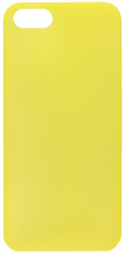 ADEL Kunststof Back Cover Hardcase Hoesje Geschikt voor iPhone 5C - Geel