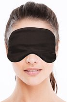 Bellatio design masque de sommeil de luxe / masque de voyage avec remplissage souple noir - Très confortable - Pour la maison et en voyage